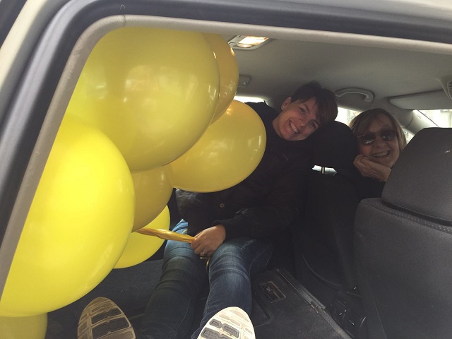 Palloni in auto