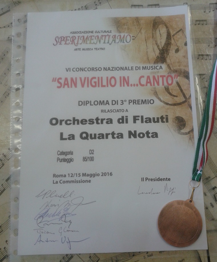 Diploma dell'orchestra