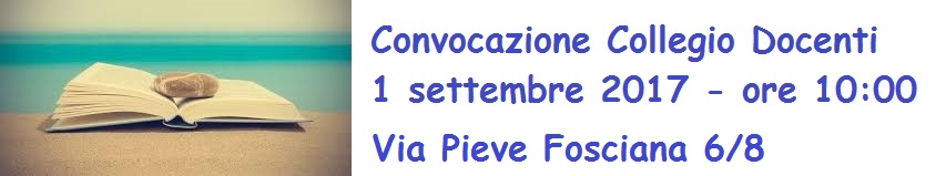 Collegio docenti 1 settembre 2017